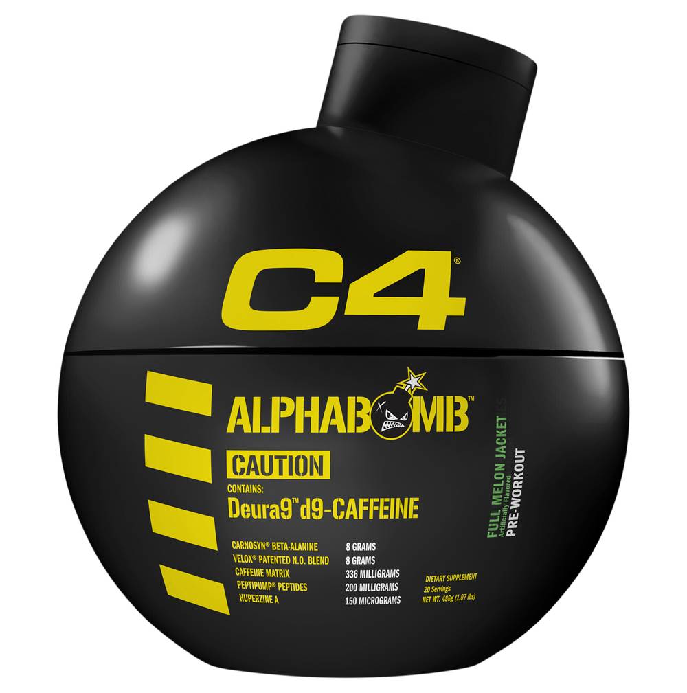 C4 Alpha Bomb Pre-Workout Powder, Melon (1.07 lbs)