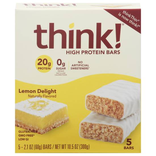 Think! Lemon Delight High Protein Bars (5 ct)