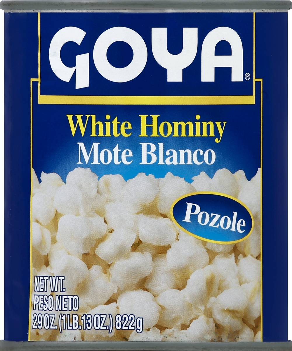 Goya White Hominy Pozole Mote Blanco (29 lbs)