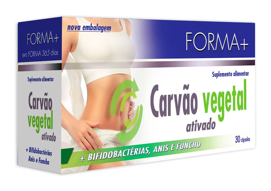 Forma+  - CarvÃ£o vegetal (cÃ¡psulas), embalagem de 17g