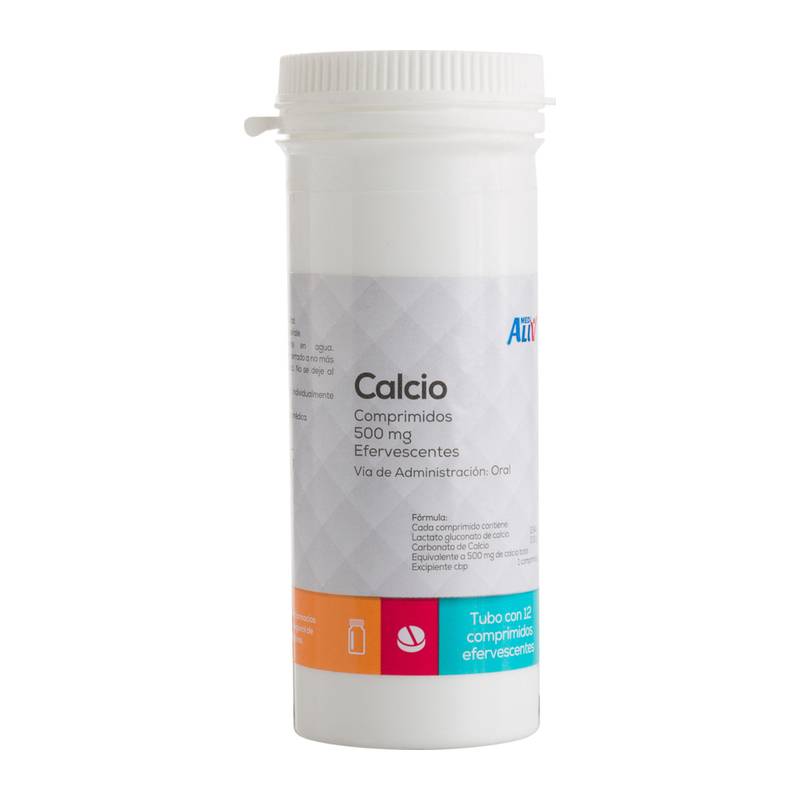 MediAliv Calcio D 500 Mg Caja 12 Tab Eferv