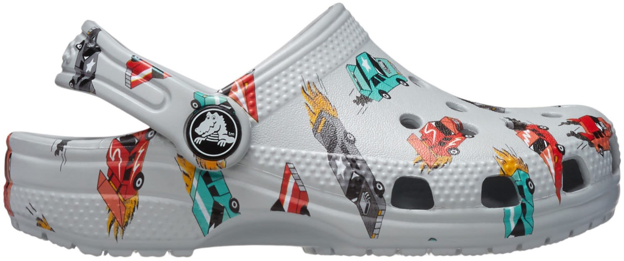 Crocs Toddler Classic Race Cars Clogs (Mirage/Multi, 10.0K)