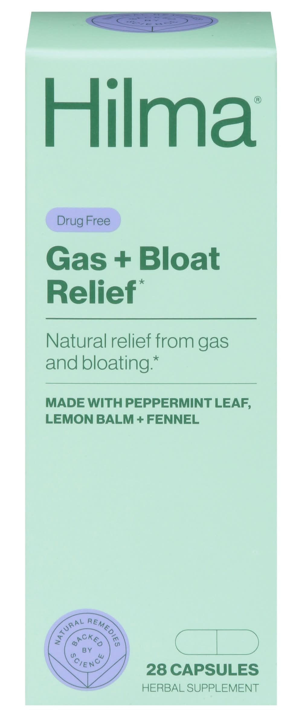 Hilma Gas+Bloat Relief Capsules