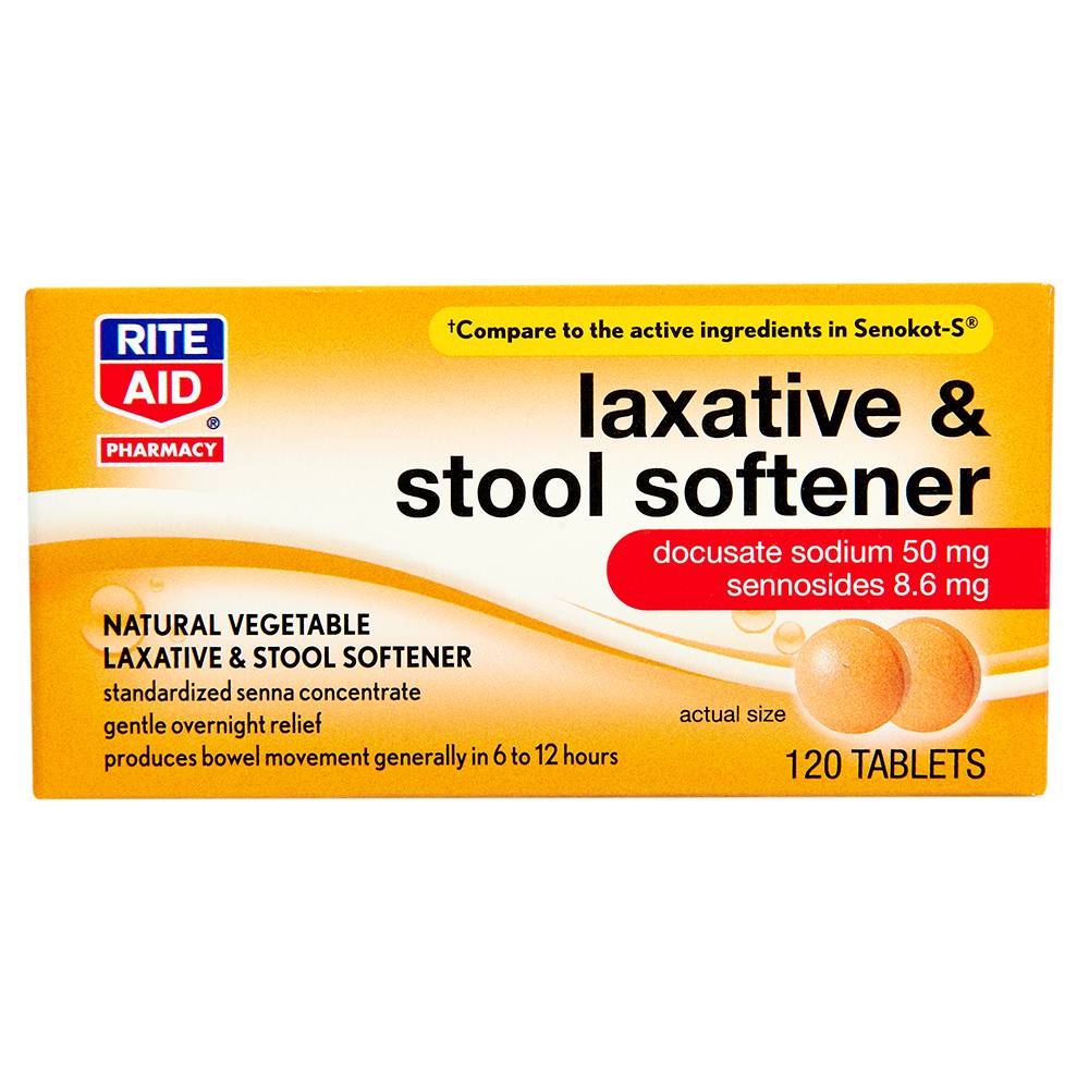 Rite Aid Laxative & Stool Softener (120 ct)