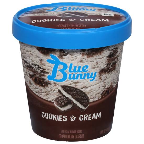 Blue Bunny Cookies and Cream Ice Cream (48oz container)