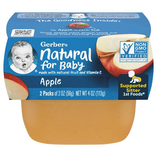 Gerber Natural Food For Baby 1st Stage (apple)