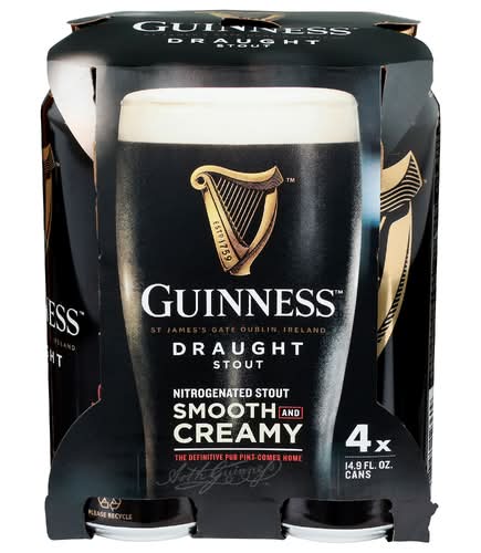 Guinness Draught 4 Pack Cans