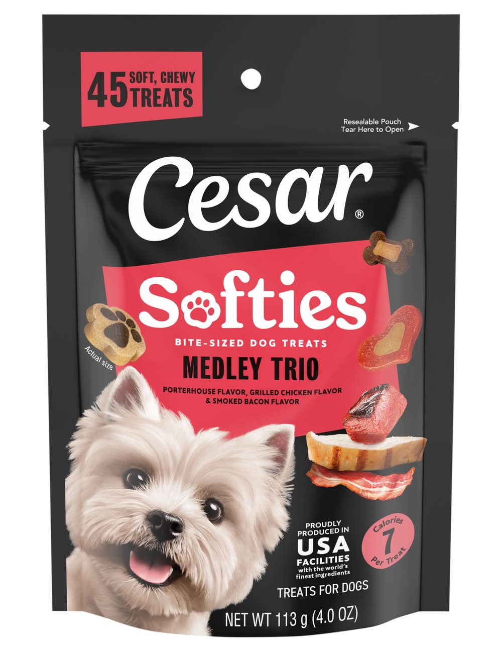 Cesar Softies Medley Trio Dog Treats (4 oz)