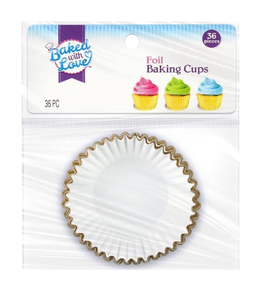 Baked with Love Foil Baking Cups, Gold (36 ct)