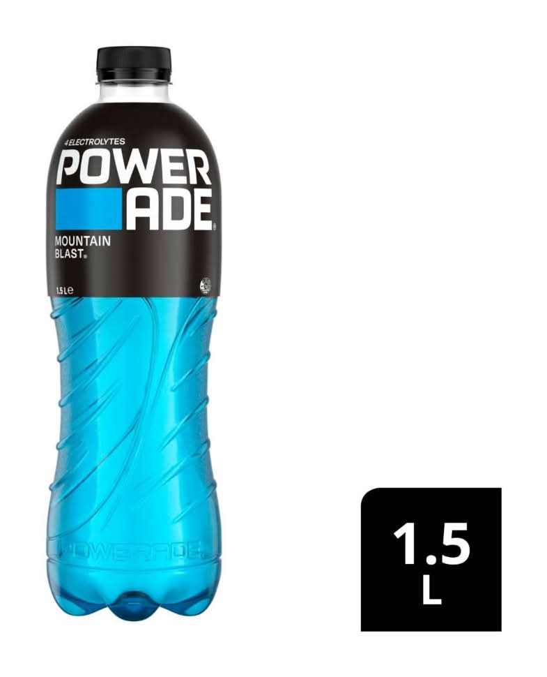 Powerade Isotonic Mountain Blast Sports Drink Flat Cap (1.5L)