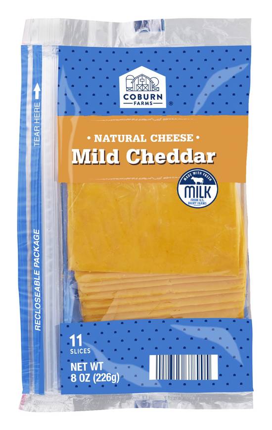 Coburn Farms Natural Mild Cheddar Cheese (8 oz)