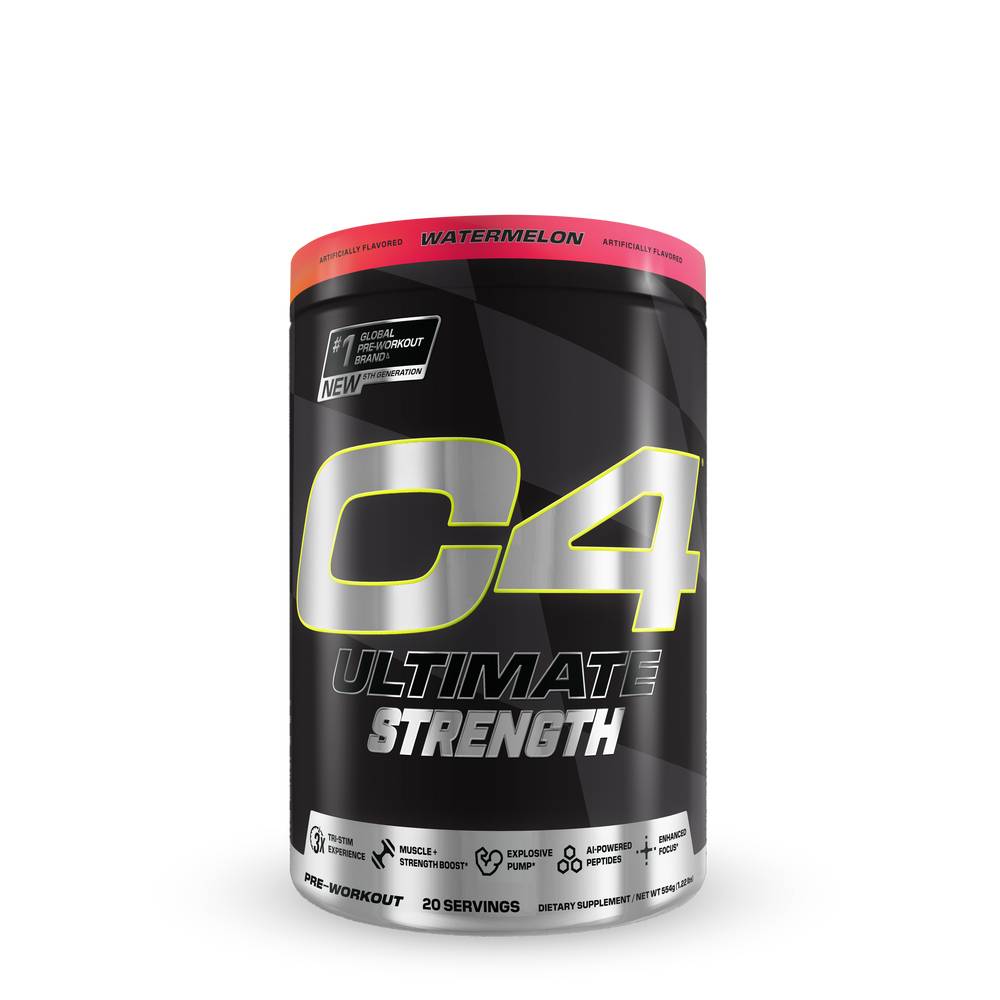 C4 Ultimate Strength Pre-Workout - Watermelon (20 Servings) (1 Unit(s))