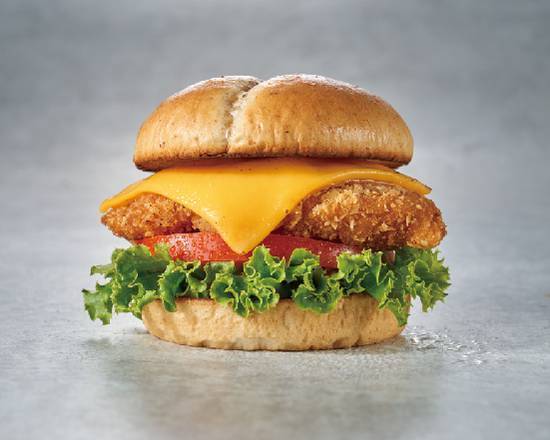 起司日式豬排漢堡 American Burger with Japanese Pork Chop and Cheese