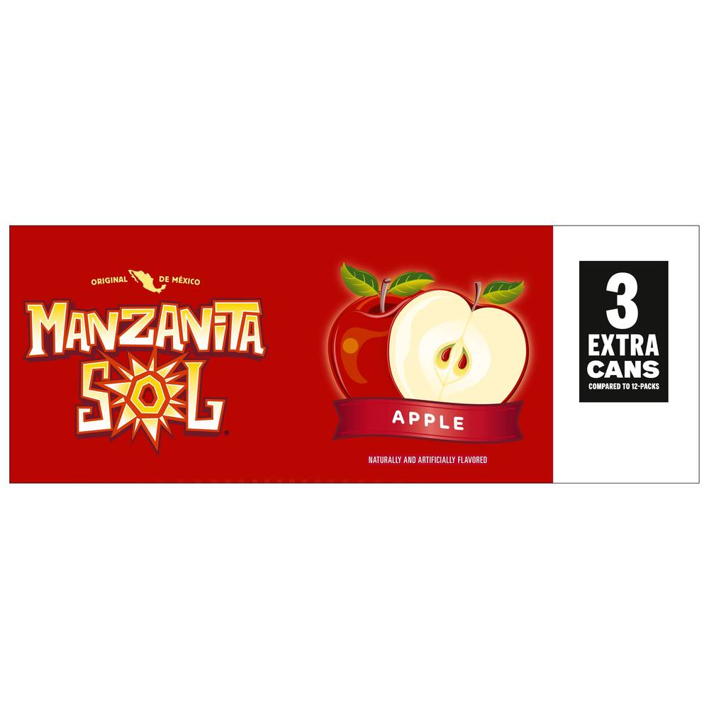 Manzanita Sol Soda (15 ct, 12 fl oz) (apple)