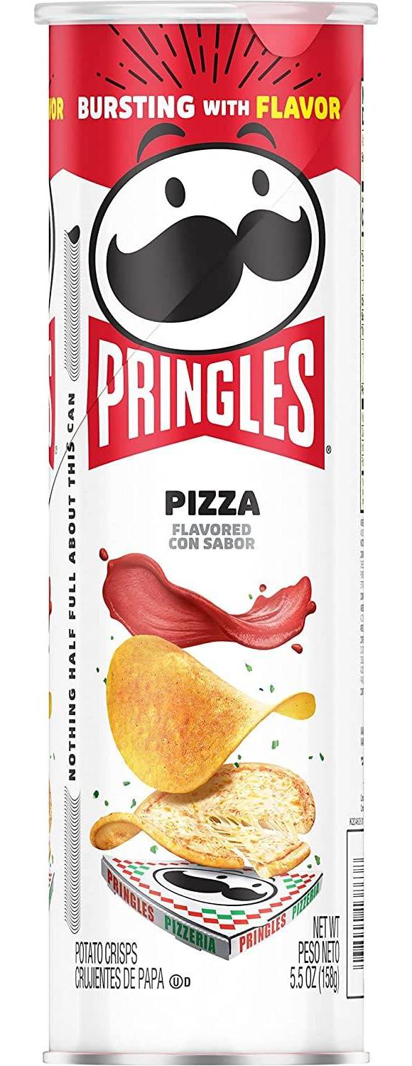 Pringles Pizza Flavored Potato Crisps Chips 5.5 oz