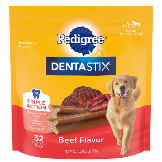 Pedigree Dentastix Beef Treats For Dogs (32 ct)