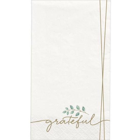 Simply Thankful Paper Guest Towels, 4.5in x 7.7in, 40ct