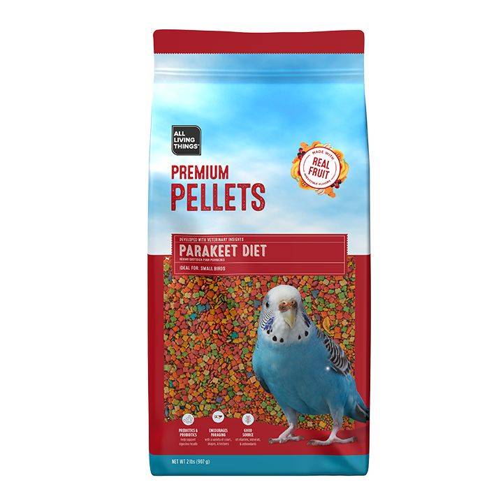 All Living Things® Parakeet Fruit Pellets Food (Size: 2 Lb)