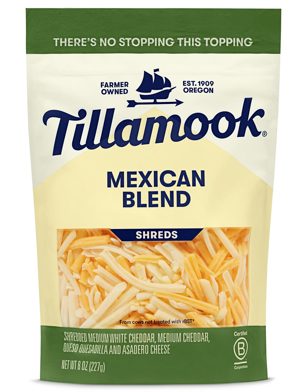 Tillamook Mexican Blend Fine Cut Shredded Cheese (8 oz)