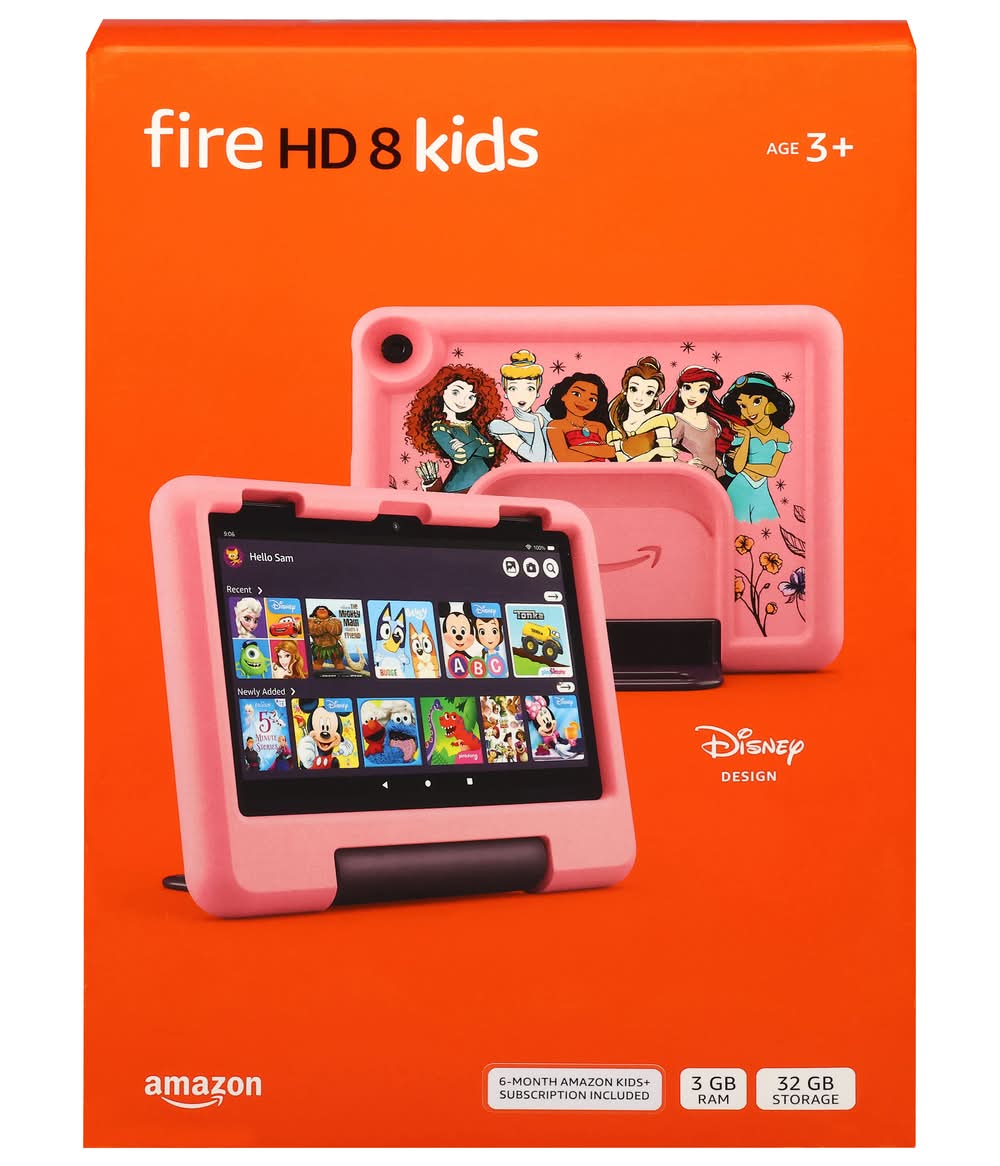 Amazon Fire Hd Kids Tablet 2024, Disney Princess