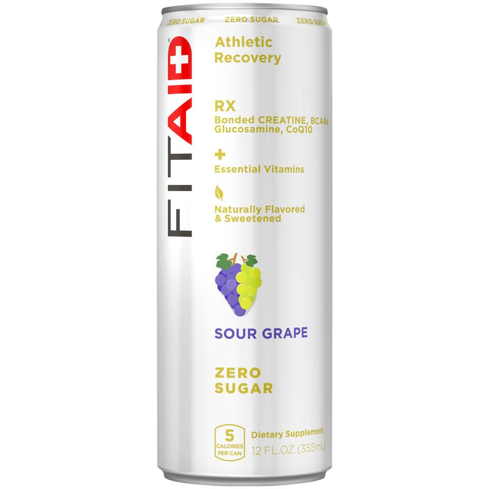Lifeaid Rx Fitaid Zero Sugar + Creatine - Sour Grape (1 Drink)
