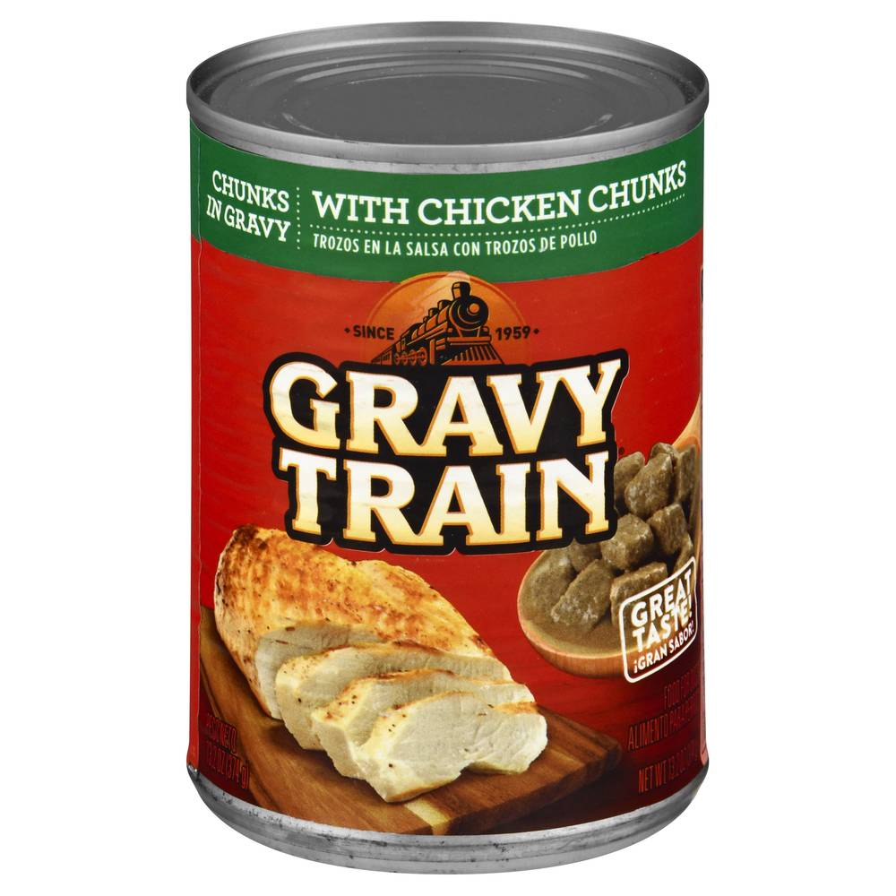 Gravy Train Chunks in Gravy With Chicken Food For Dogs