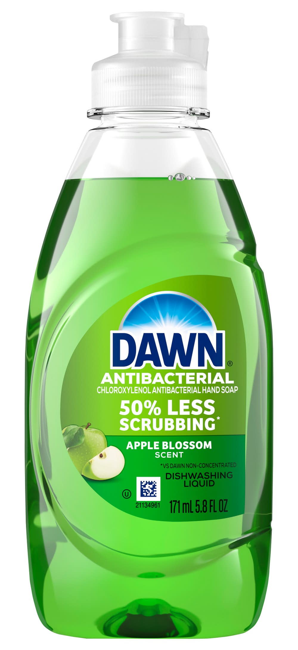 Dawn Ultra Antibacterial Dish Washing Liquid, Apple Blossom (5.8 fl oz)