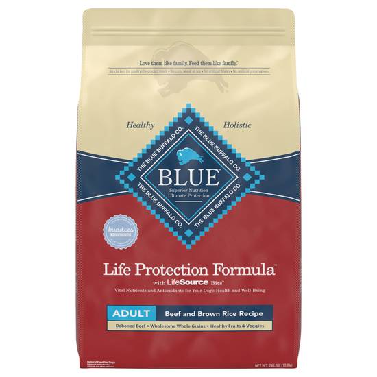 Blue Buffalo Life Protection Formula Natural Adult Dry Dog Food (beef-brown rice)