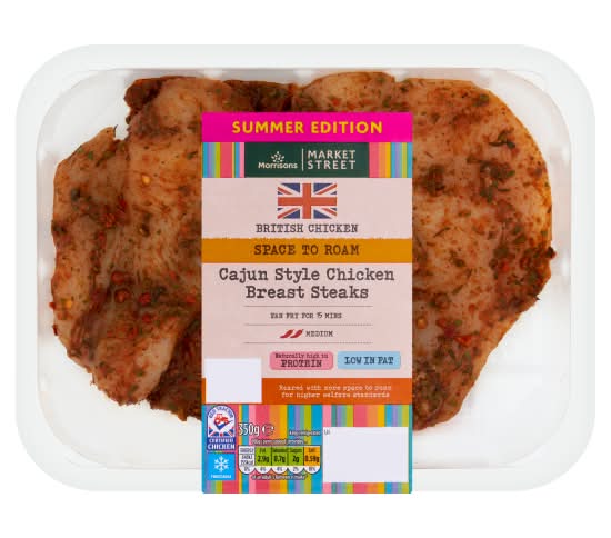 Morrisons Butcher's on Market Street Cajun Style Breast Steaks (350g)