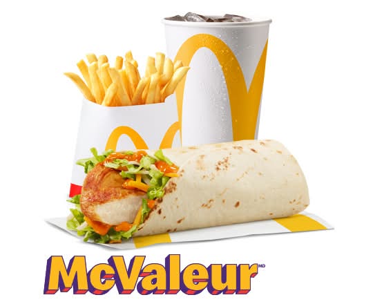 Trio McValeur Wrap-éclair poulet grillé sauce Buffalo [480-630 Cal]