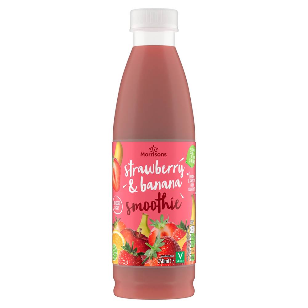 Morrisons Strawberry & Banana Smoothie (750ml)