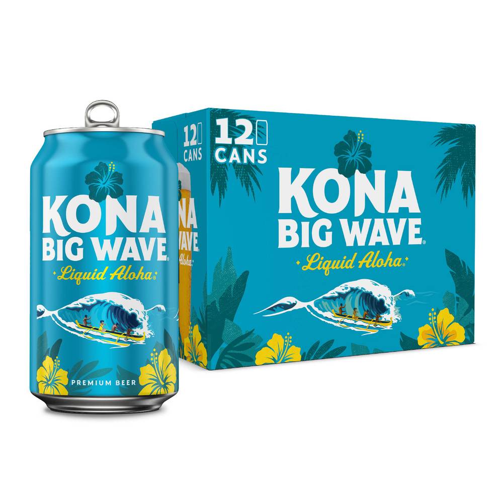 Kona Brewing Company Big Wave Golden Liquid Aloha Premium Beer (12 pack, 12 fl oz)
