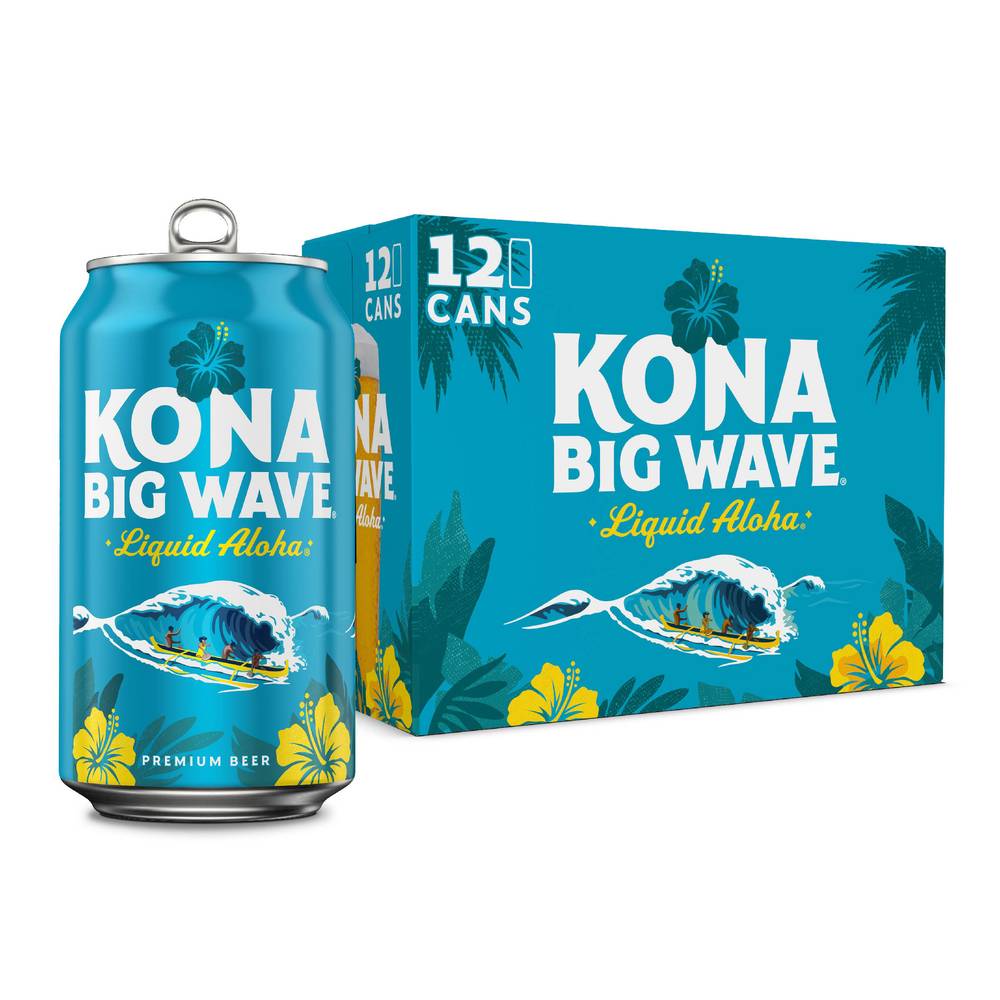 Kona Brewing Co. Big Wave Liquid Aloha Golden Ale Beer (12 pack, 12 fl oz)