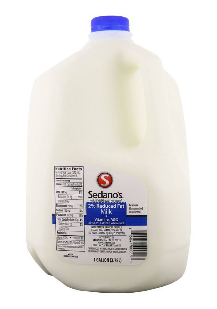 Sedano's 2% Reduced Fat Milk (1 gl)