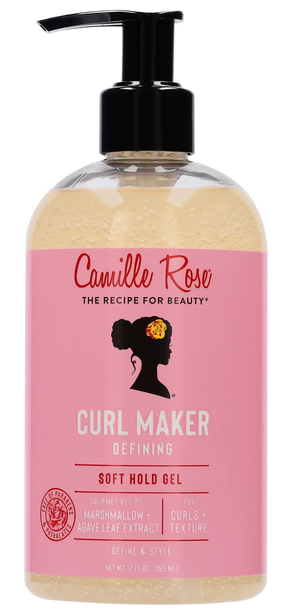 Camille Rose Curl Maker Marshmallow & Agave Leaf Extract Hair Defining Gel (2 fl oz)