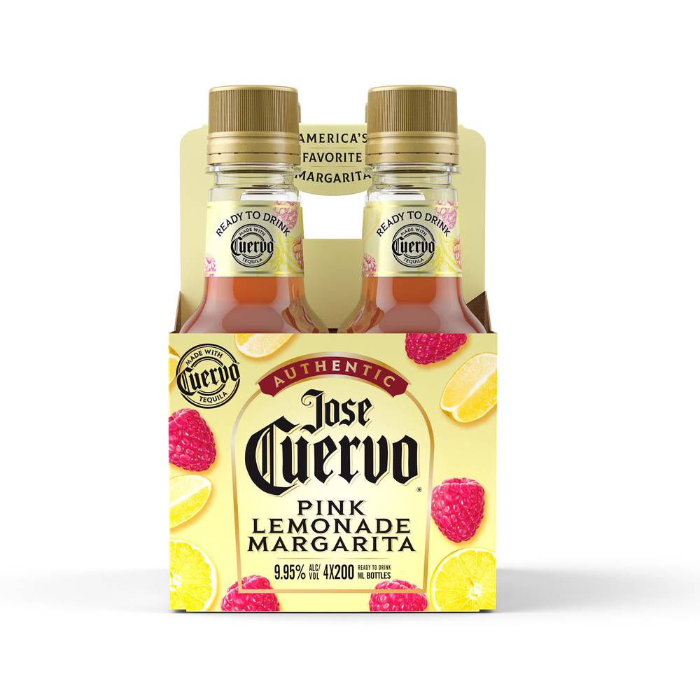 Jose Cuervo Authentic Margarita Pink Lemonade (4x 200ml bottles)