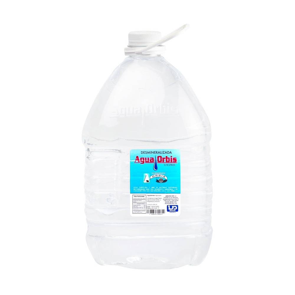 Agua Orbis para Bebés Desmineralizada 3.78 Lt