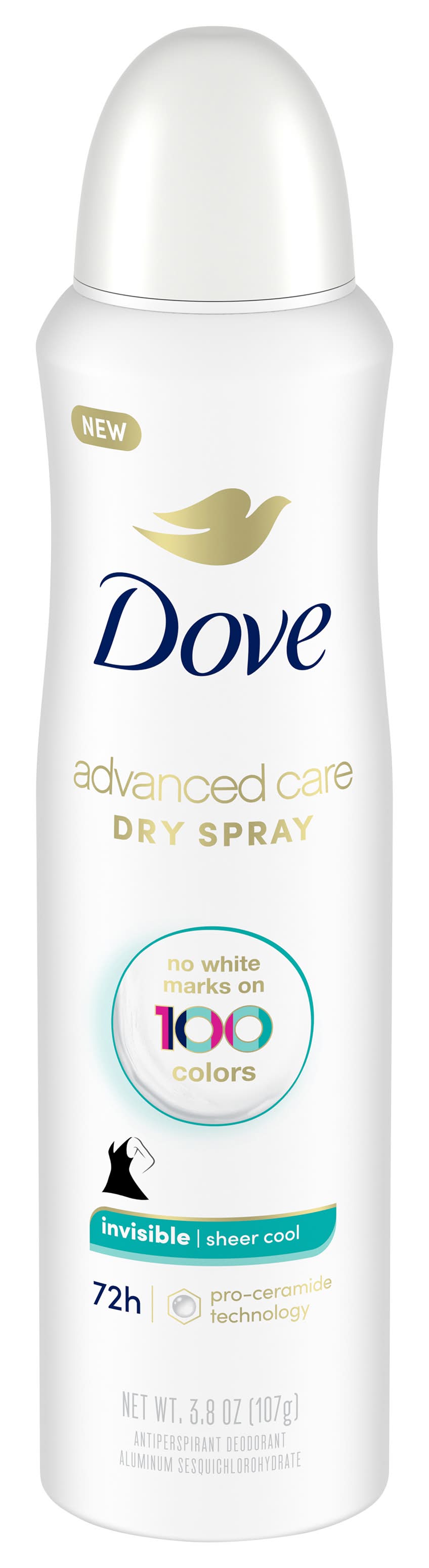 Dove Sheer Cool Invisible Dry Spray Antiperspirant Deodorant (3.8 oz)