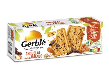 Biscuits chocolat amande GERBLE - la boite de 16 - 200 g