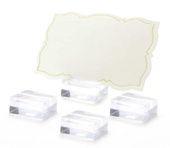 Celebrate It Place Card Holders, Clear (12 ct)