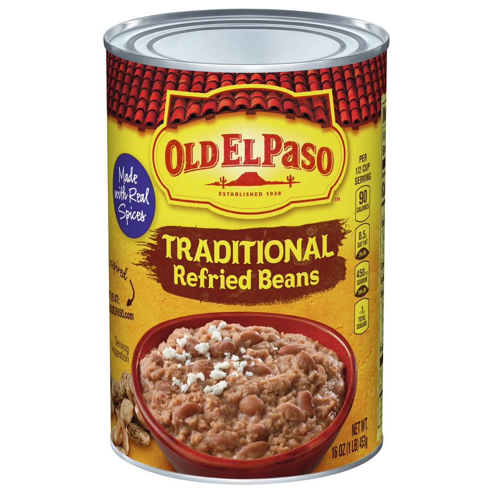 Old El Paso Traditional Refried Beans (1 lbs)