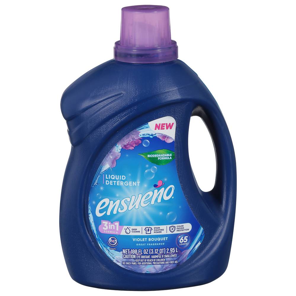 Ensueño 3 In 1 Liquid Detergent Spring Fresh Scent (100 fl oz)