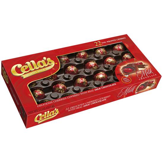 Order Cella's Milk Chocolate Covered Cherries - 22 ct food online from Rite Aid store, Oceanside on bringmethat.com