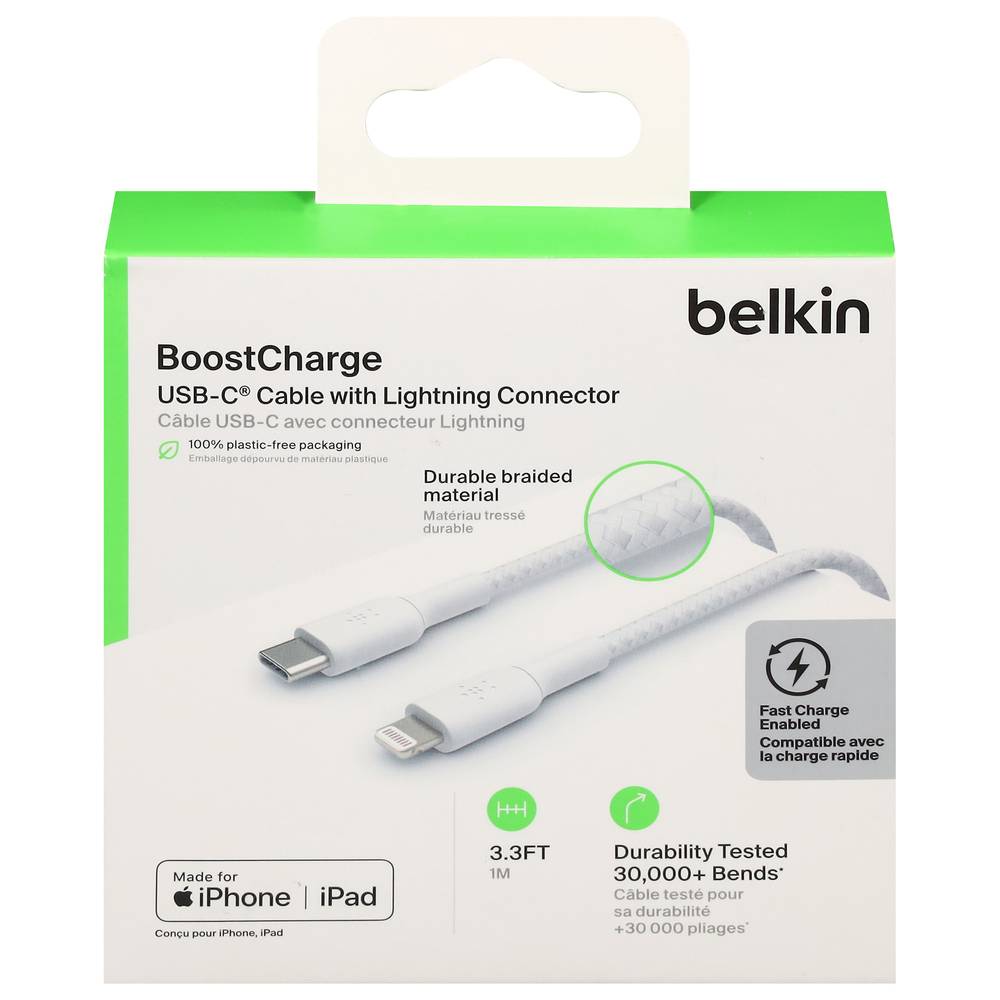 Belkin Usb-C With Lightning Connector 3.3 Feet Cable