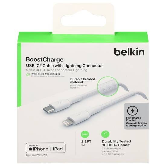 Belkin Usb-C With Lightning Connector 3.3 Feet Cable