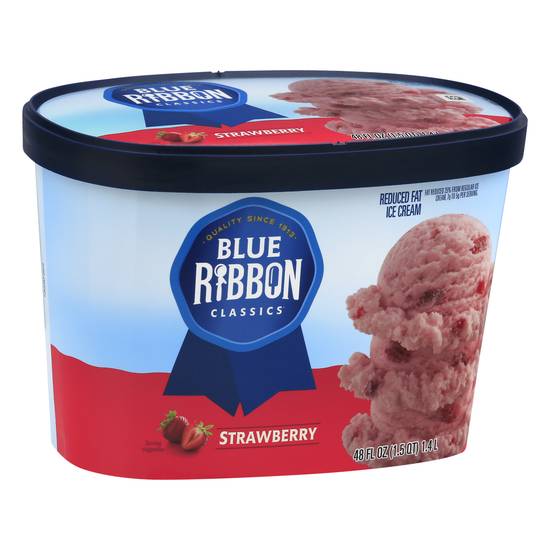 Blue Ribbon Classics Reduced Fat Strawberry Ice Cream
