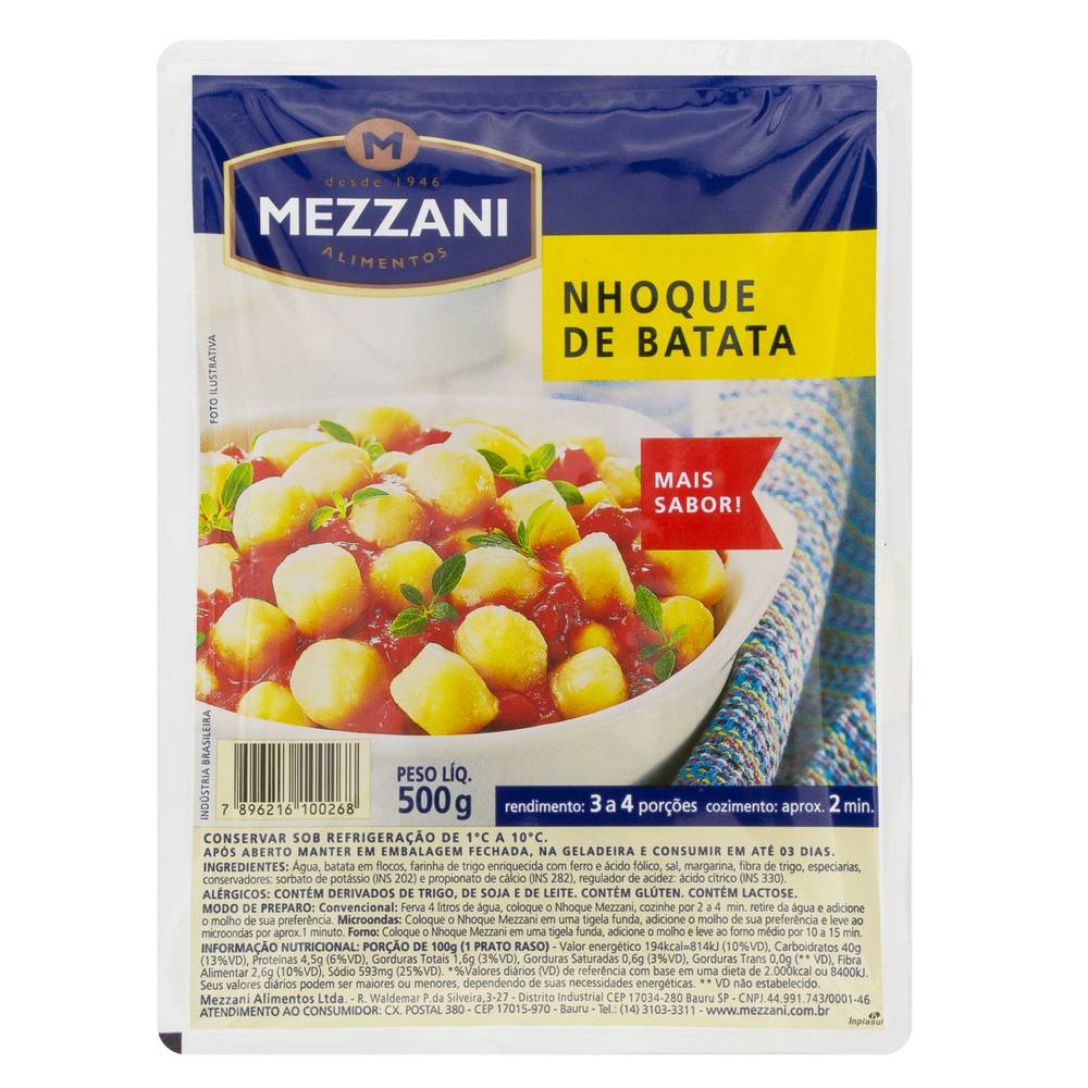 Mezzani nhoque de batata (500 g)