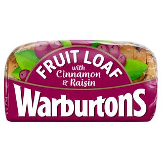 Warburtons Fruit Loaf with Cinnamon & Raisin 400g