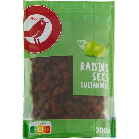 Raisins secs sutanine AUCHAN 200g