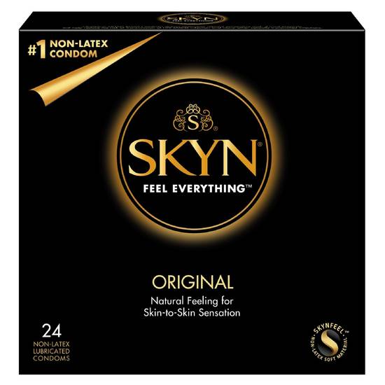 Lifestyles Skyn Non-Latex Lubricated Condoms Original (24 ct)